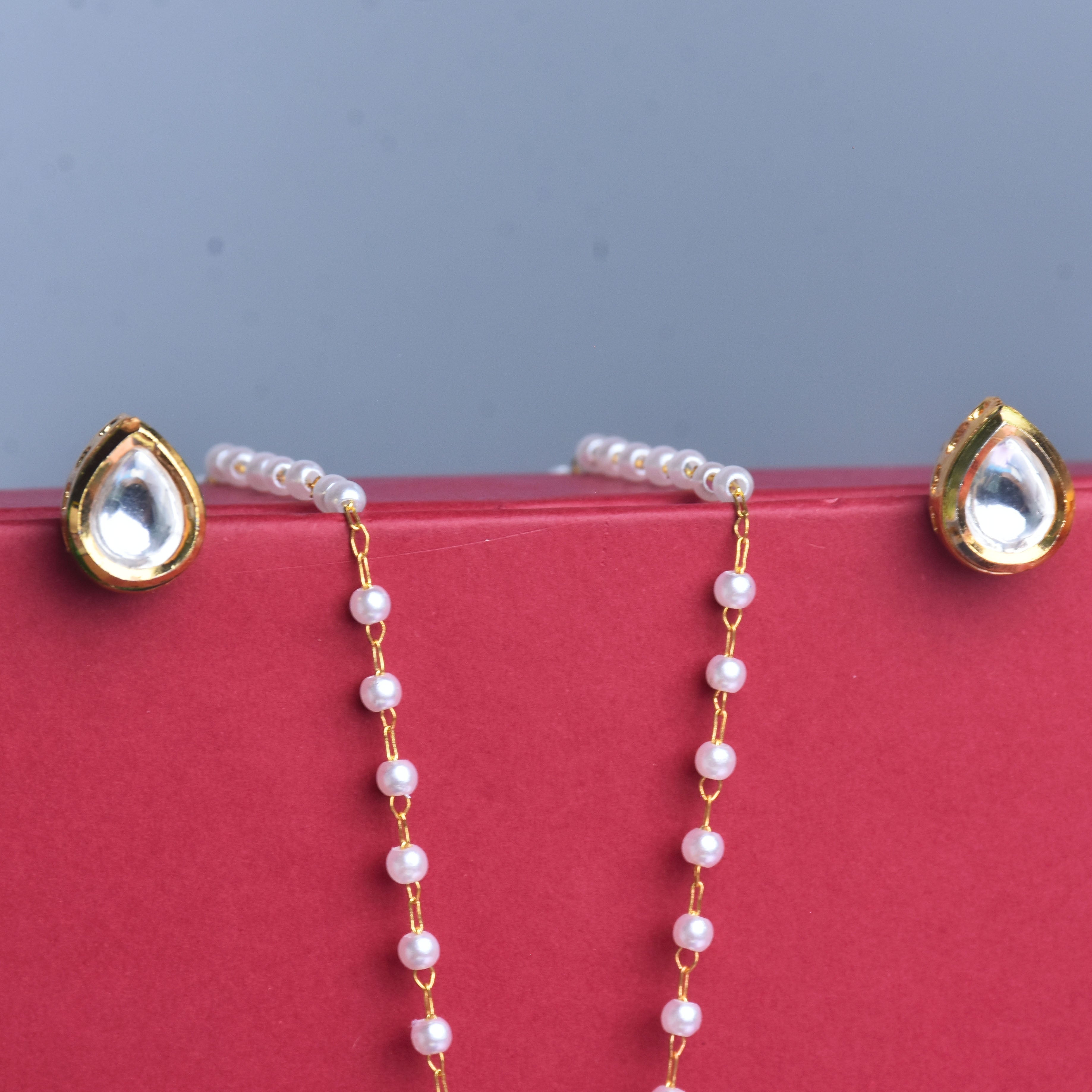 Vanya Kundan Gold Plated Pendant Set