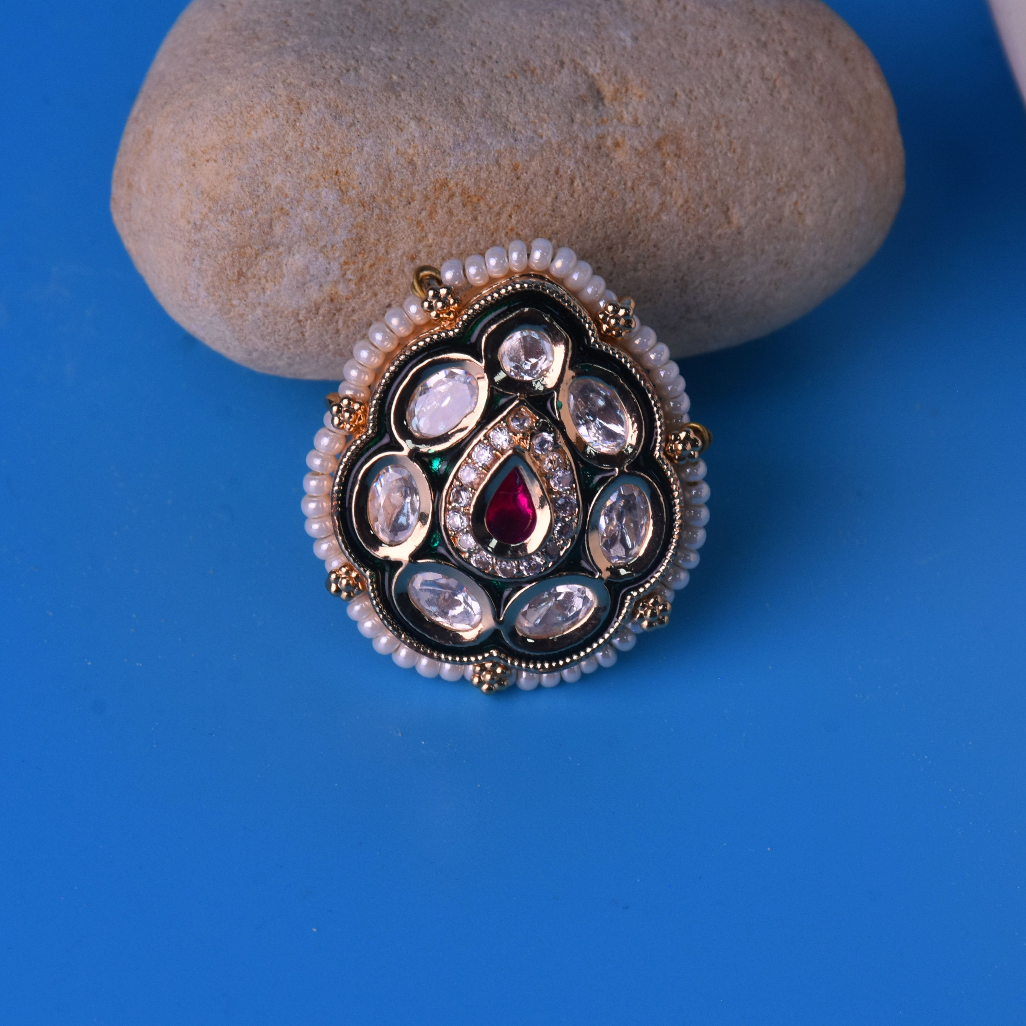 Tisha Kundan Ring