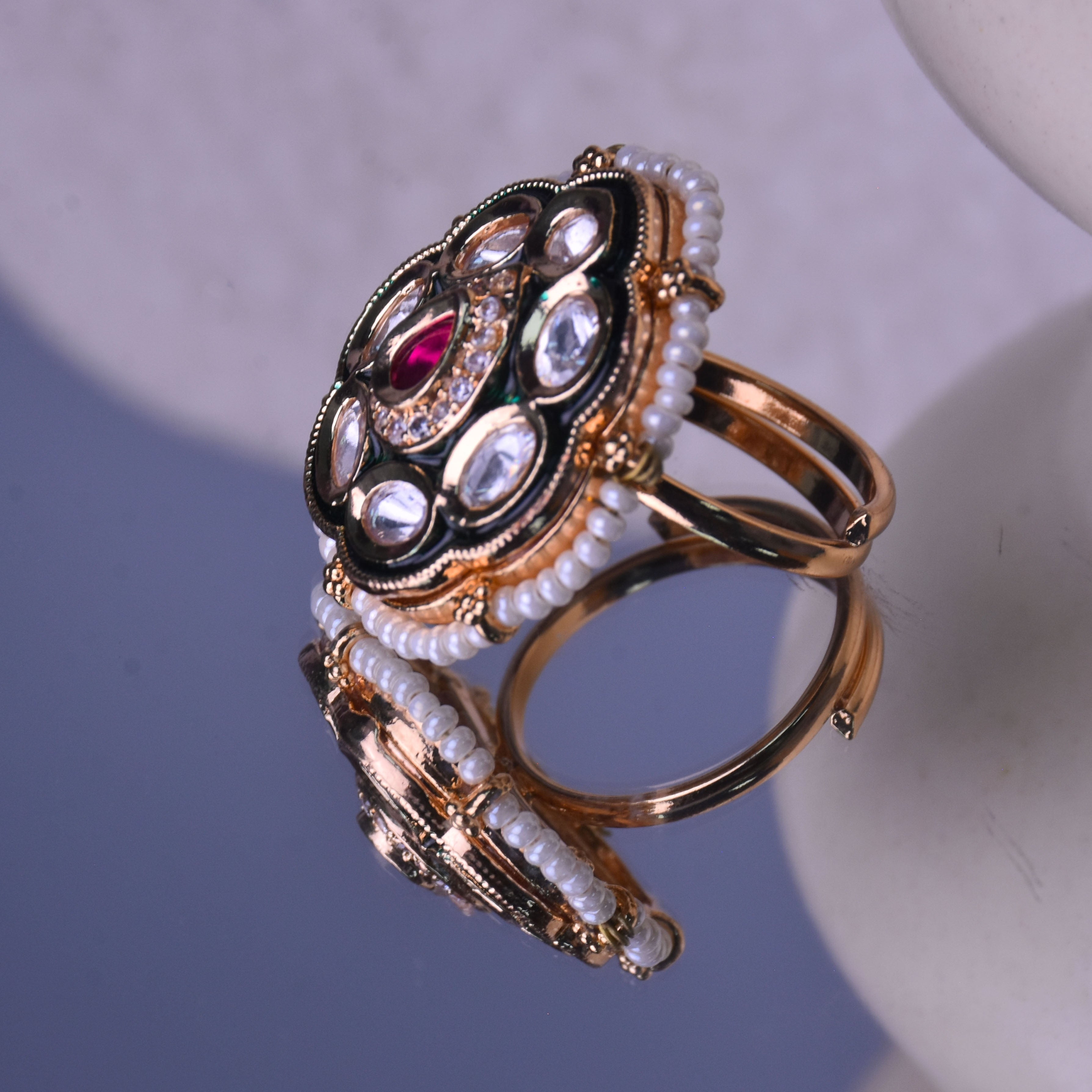 Tisha Kundan Ring