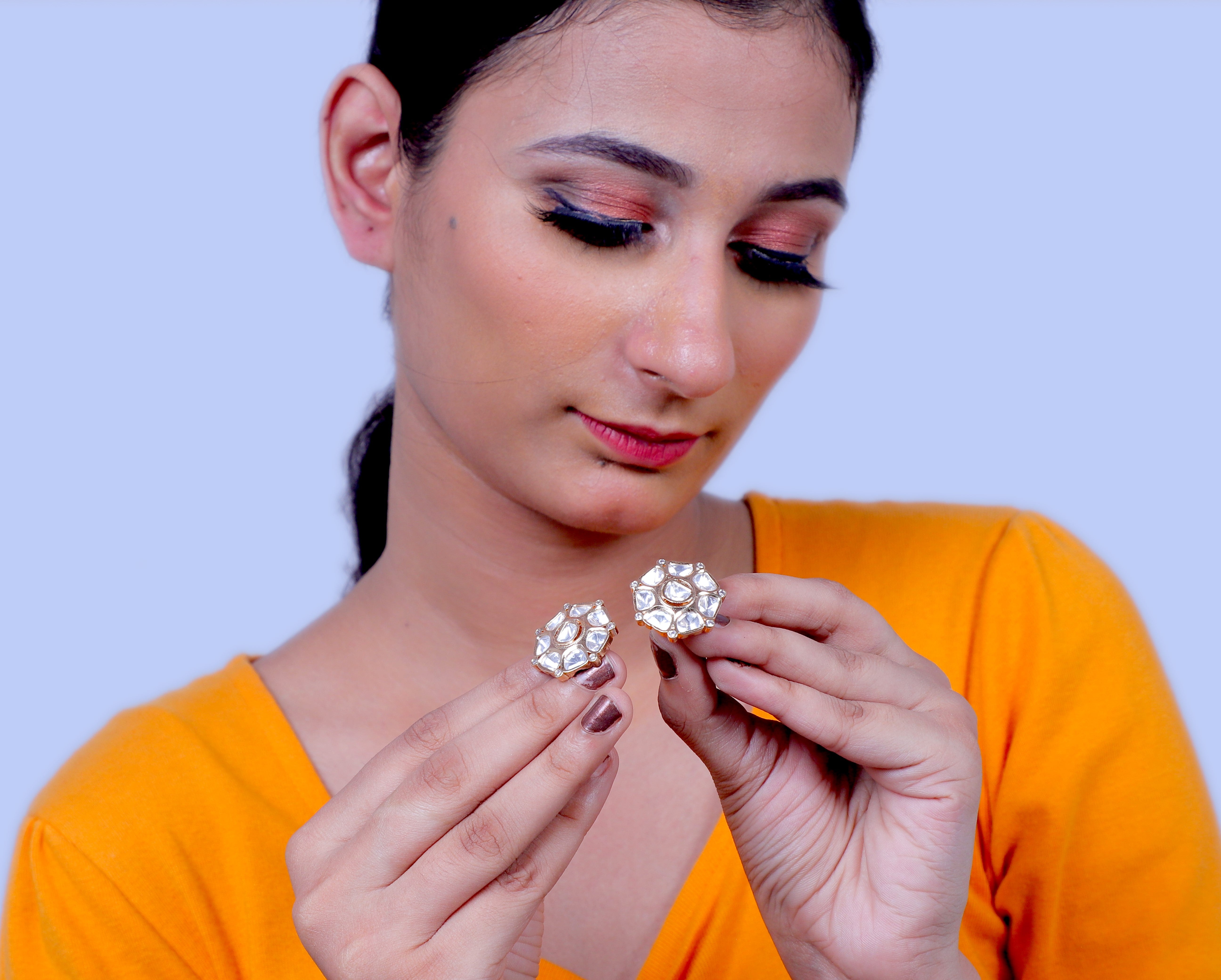 Classy Moissanite Stud Earrings with Brilliant Sparkle Prime Touch