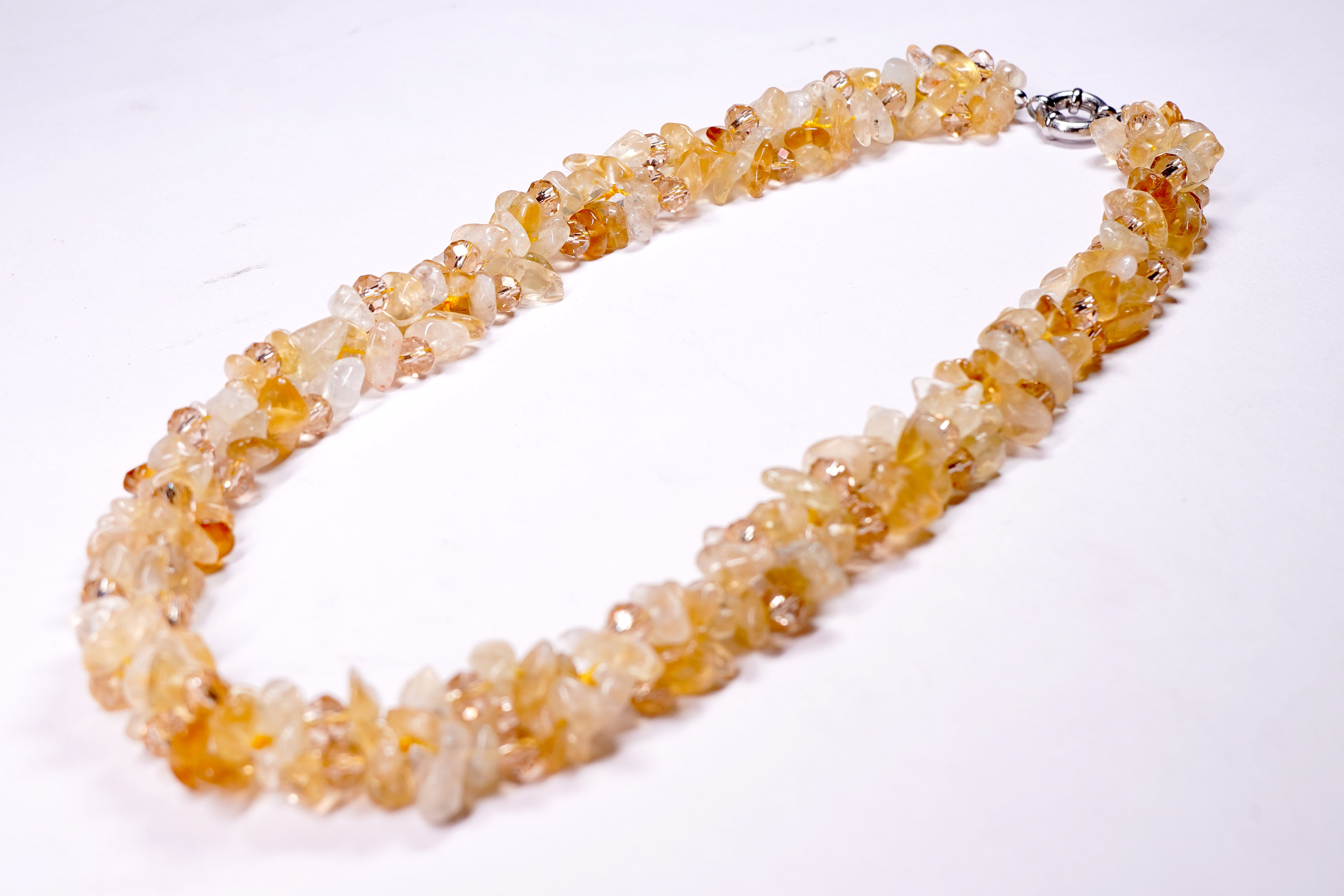 Waves Of Color Unshape Coated Stones Necklace