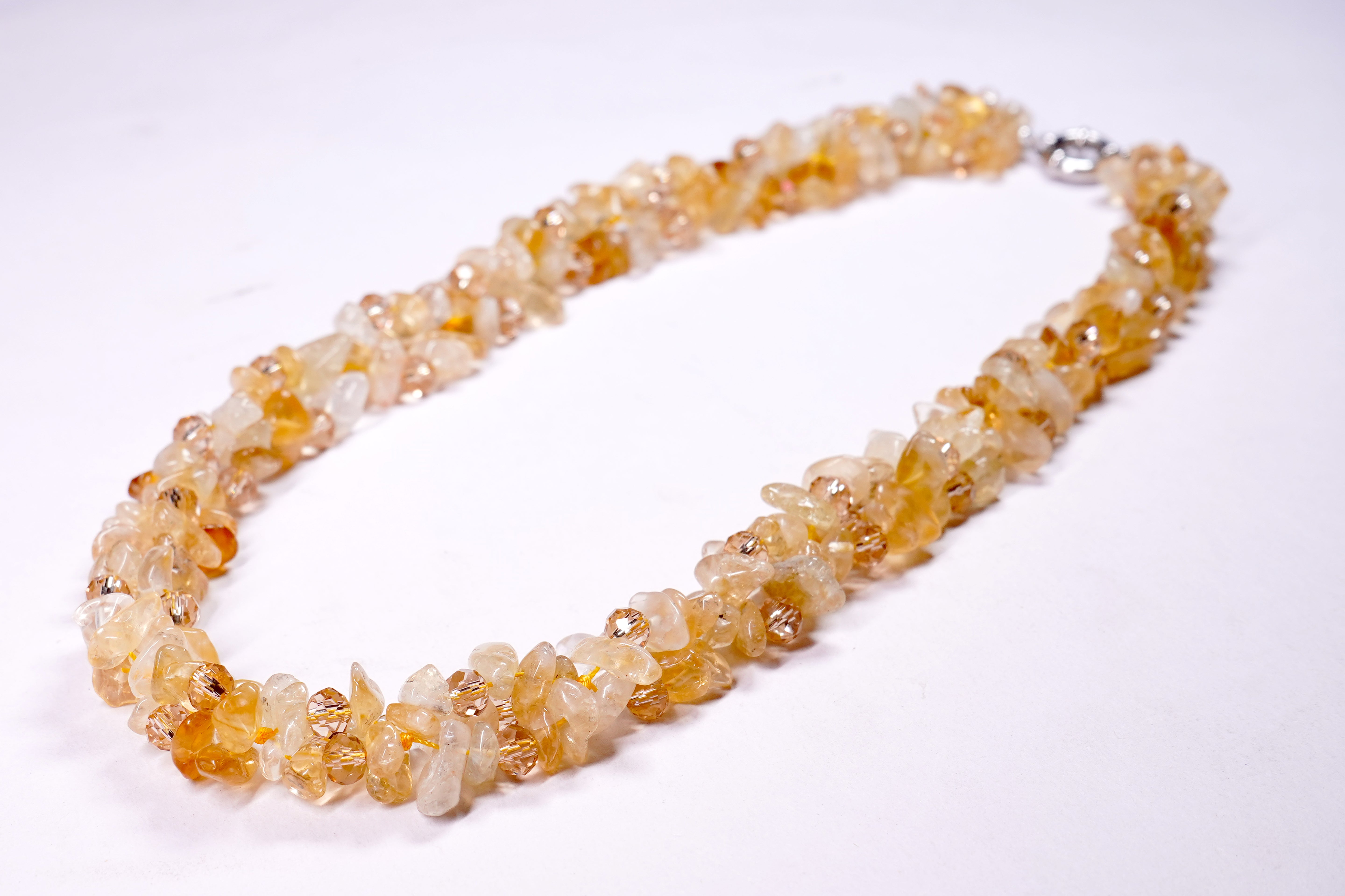Waves Of Color Unshape Coated Stones Necklace