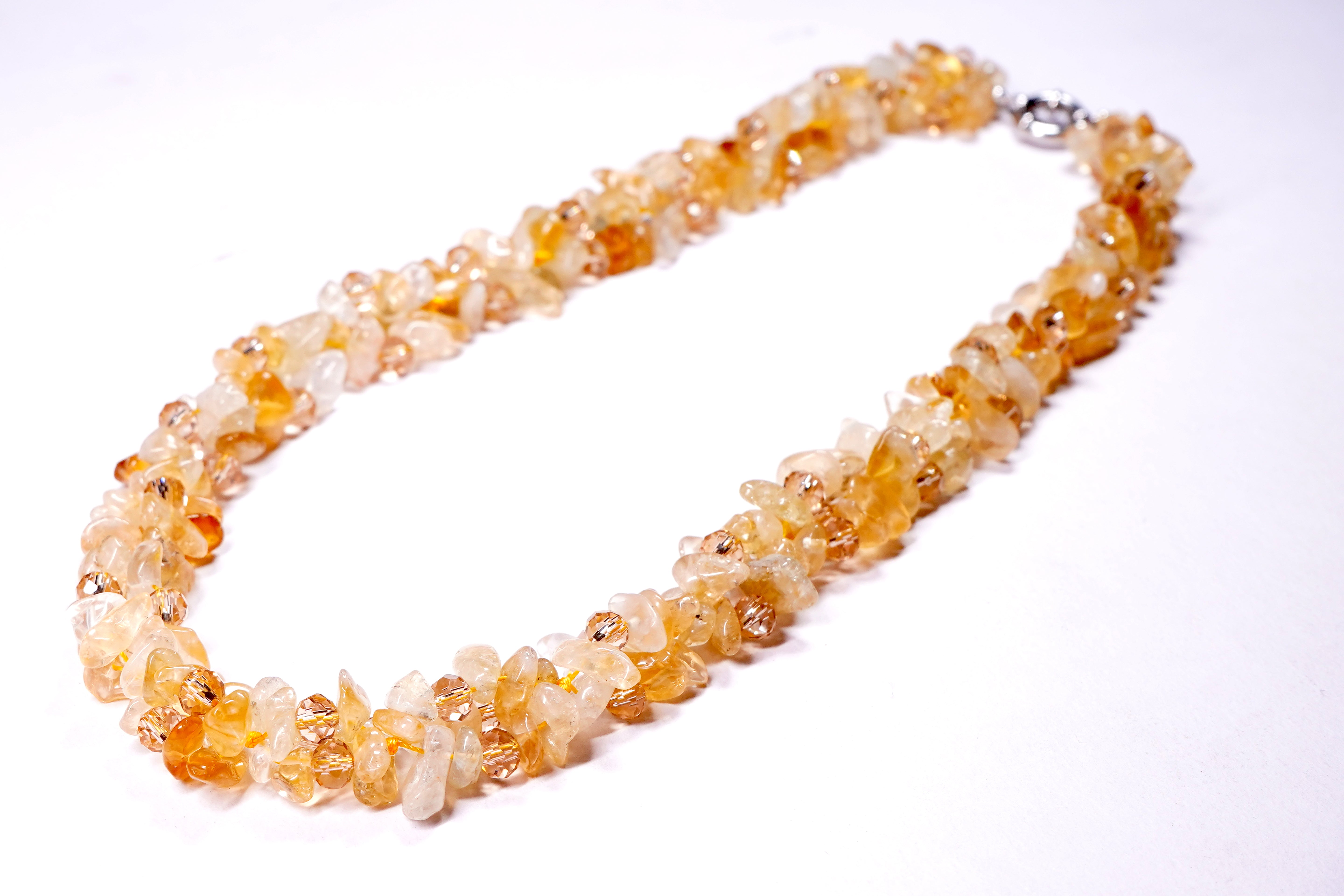Waves Of Color Unshape Coated Stones Necklace