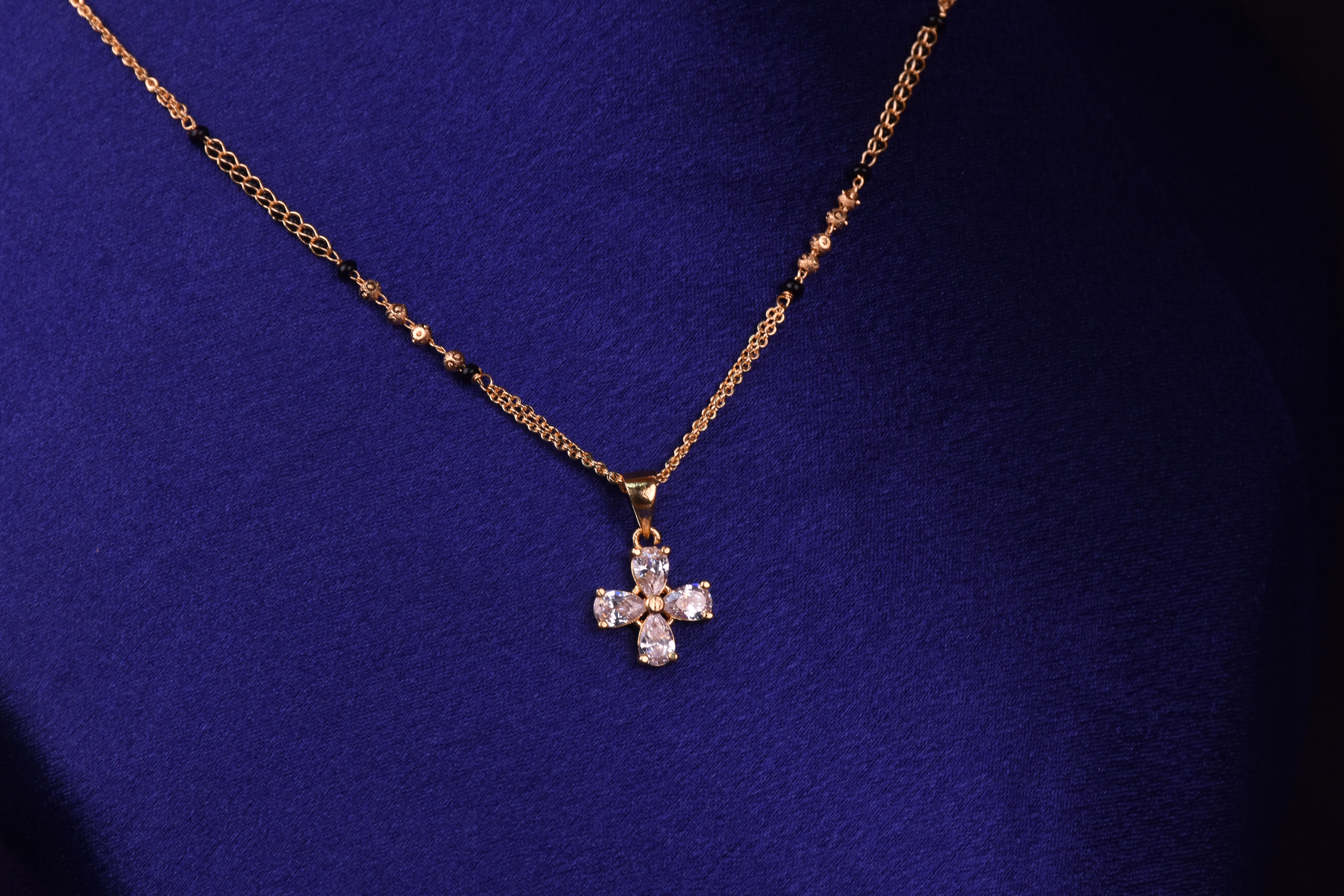 18k Gold Plated Floral Mangalsutra Gifts for Women