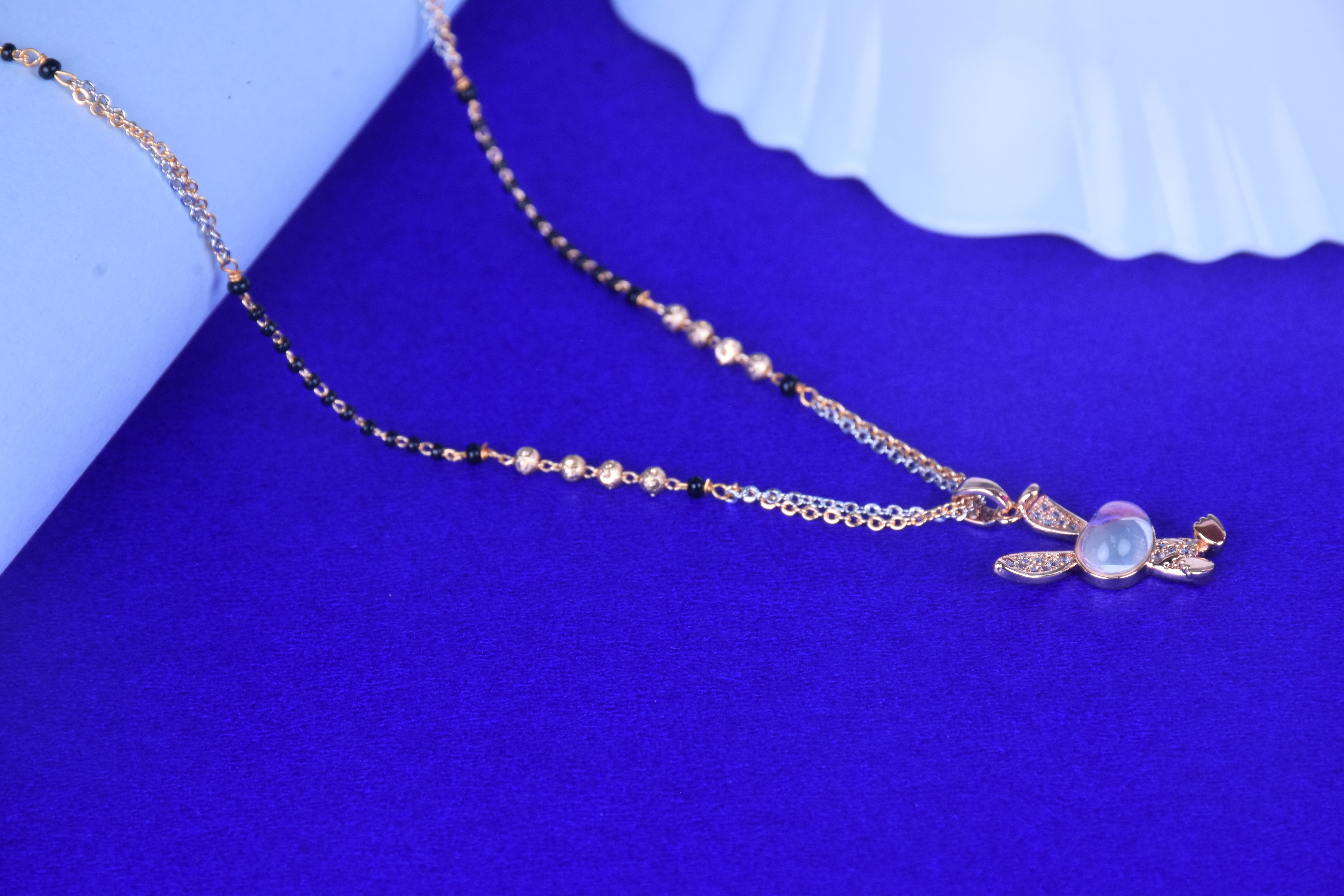 Rabbit mangalsutra Silver Bunny, Cute Animals Easter Gifts for Women
