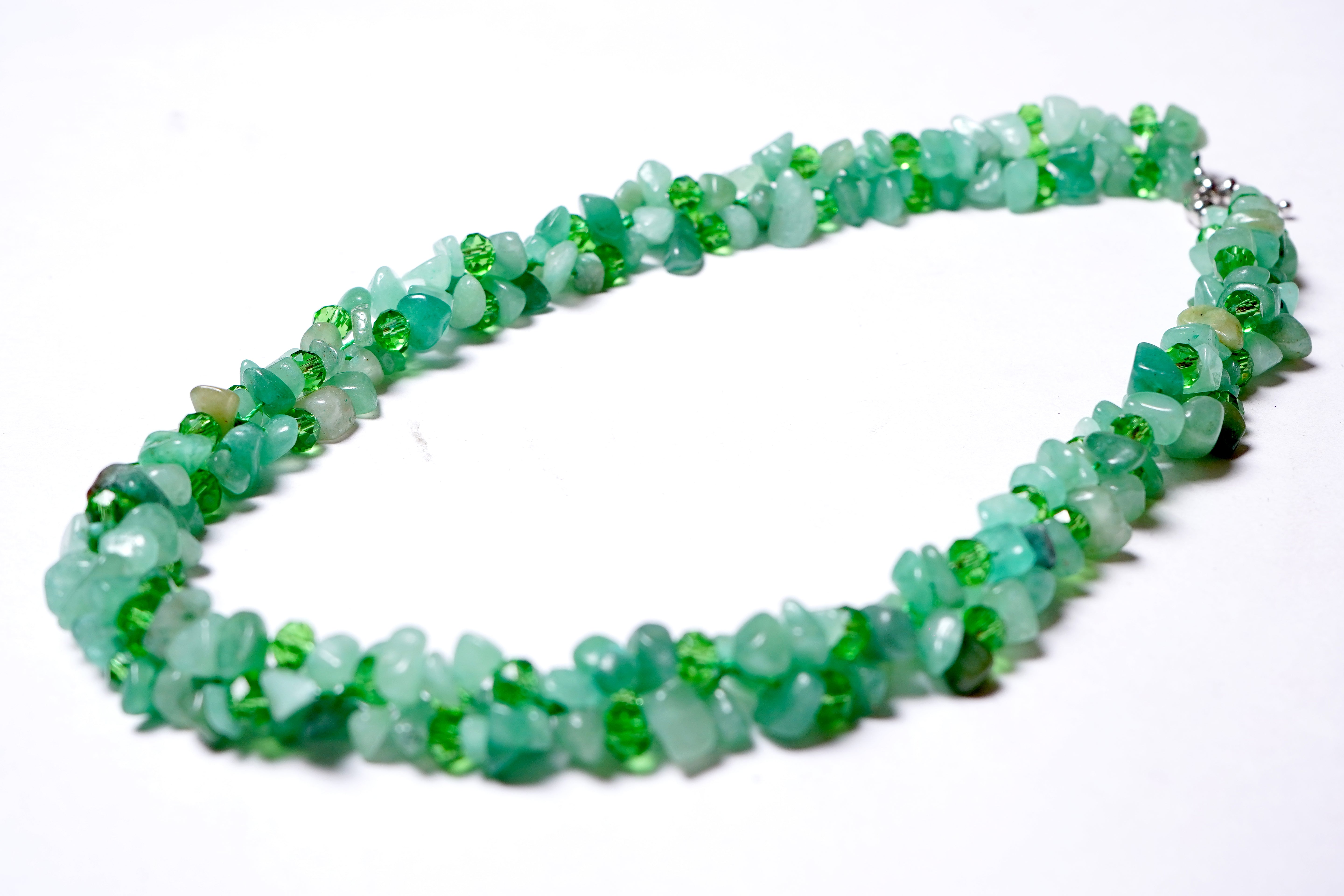 Waves Of Color Unshape Coated Stones Necklace