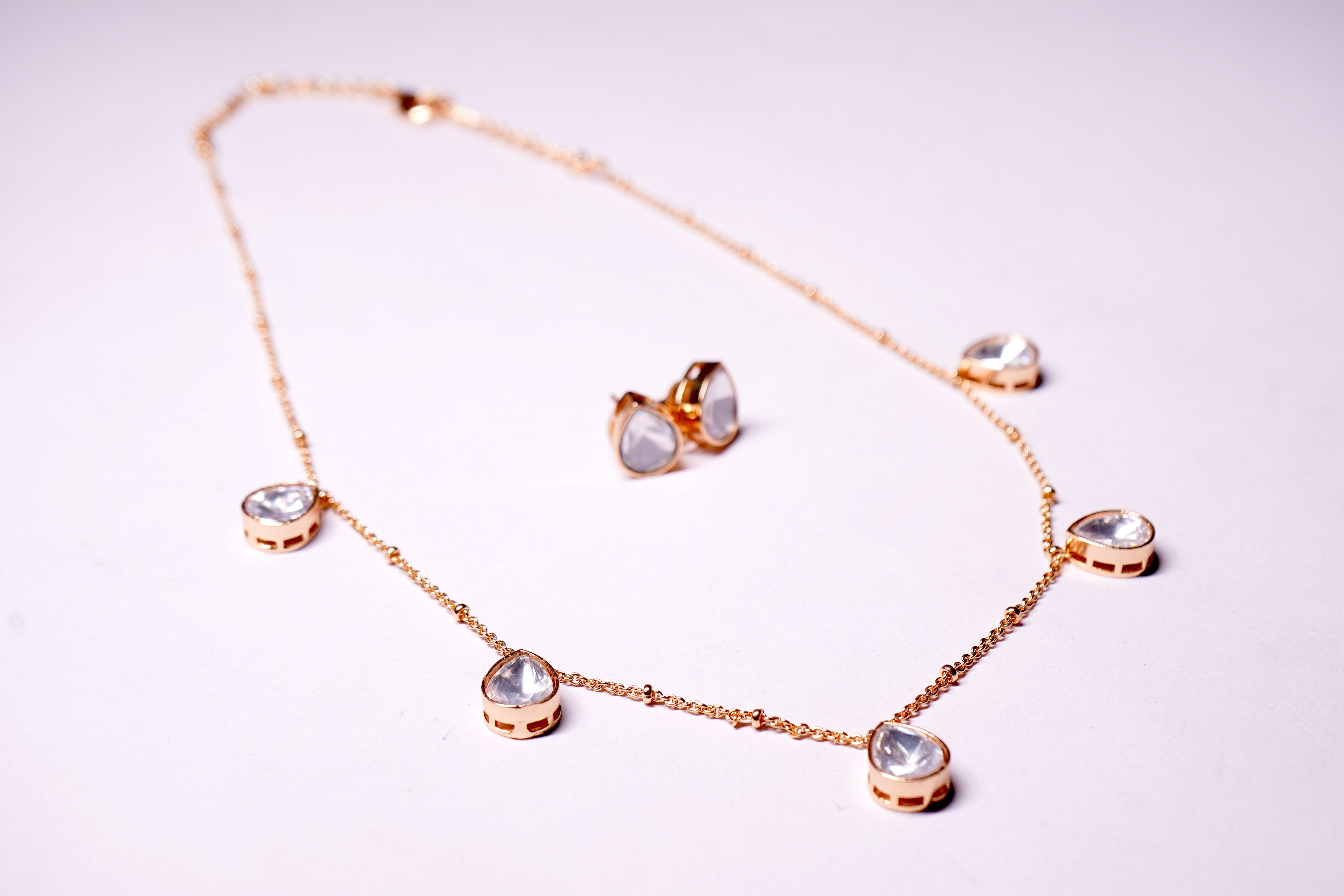 Tiny Twinkle Moissanite Delicate Necklace for Girls & women's