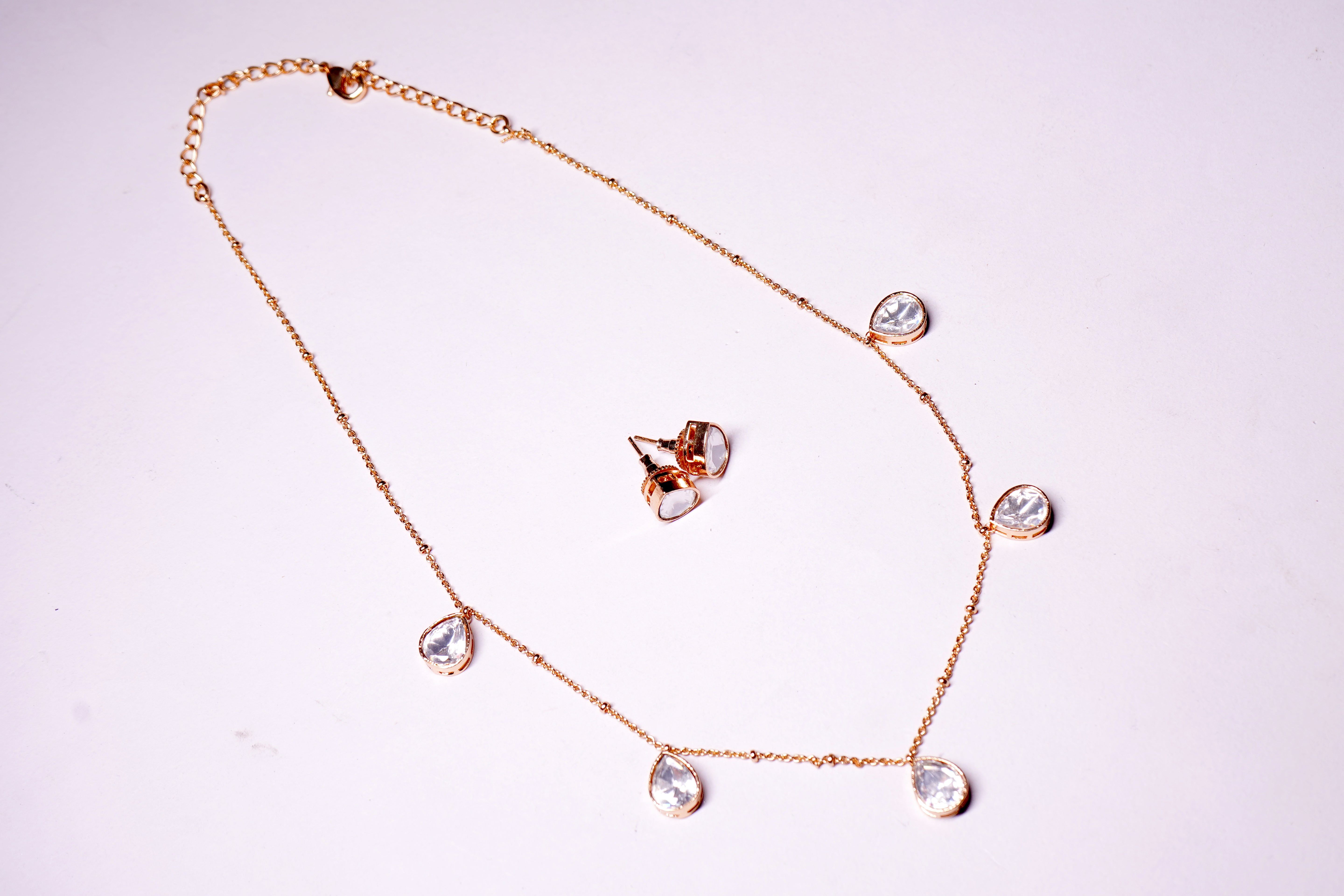 Tiny Twinkle Moissanite Delicate Necklace for Girls & women's