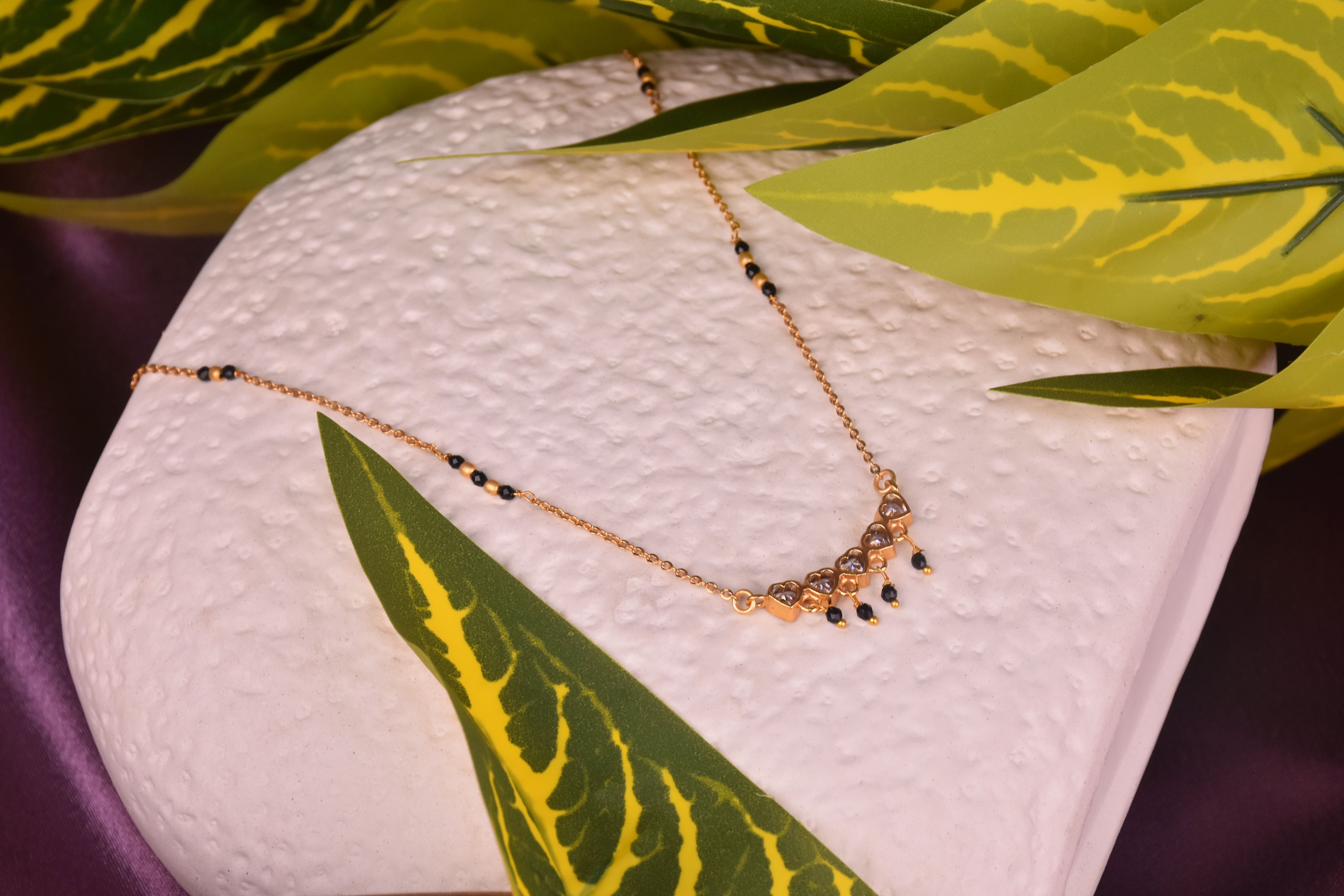 Bollywood Touch Stunning , CZ stone Gold Indian Mangalsutra gift for special one