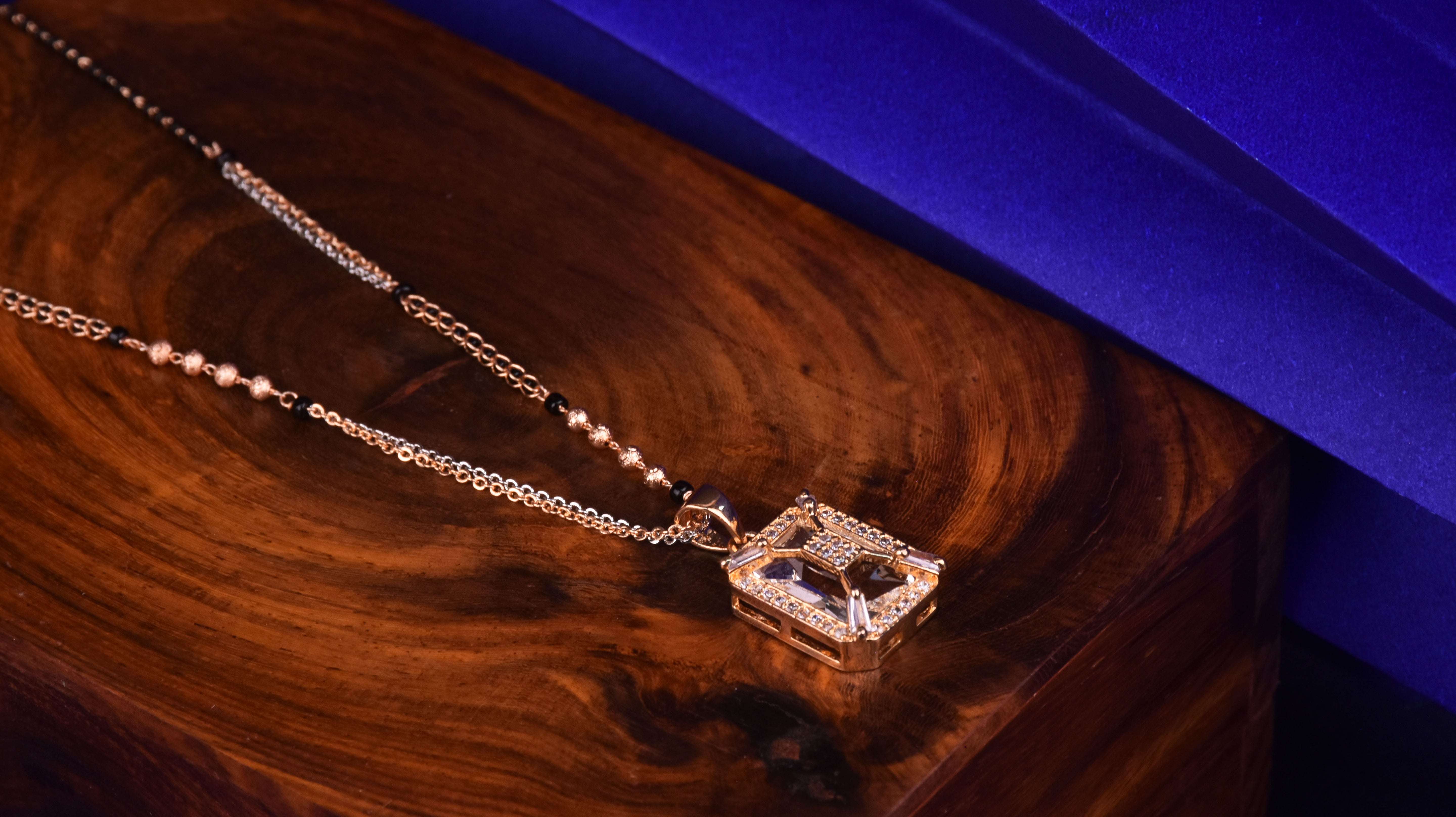 Traditional & Elegant Gold platted Diamond CZ Mangalsutra - Perfect Gift for Anniversary