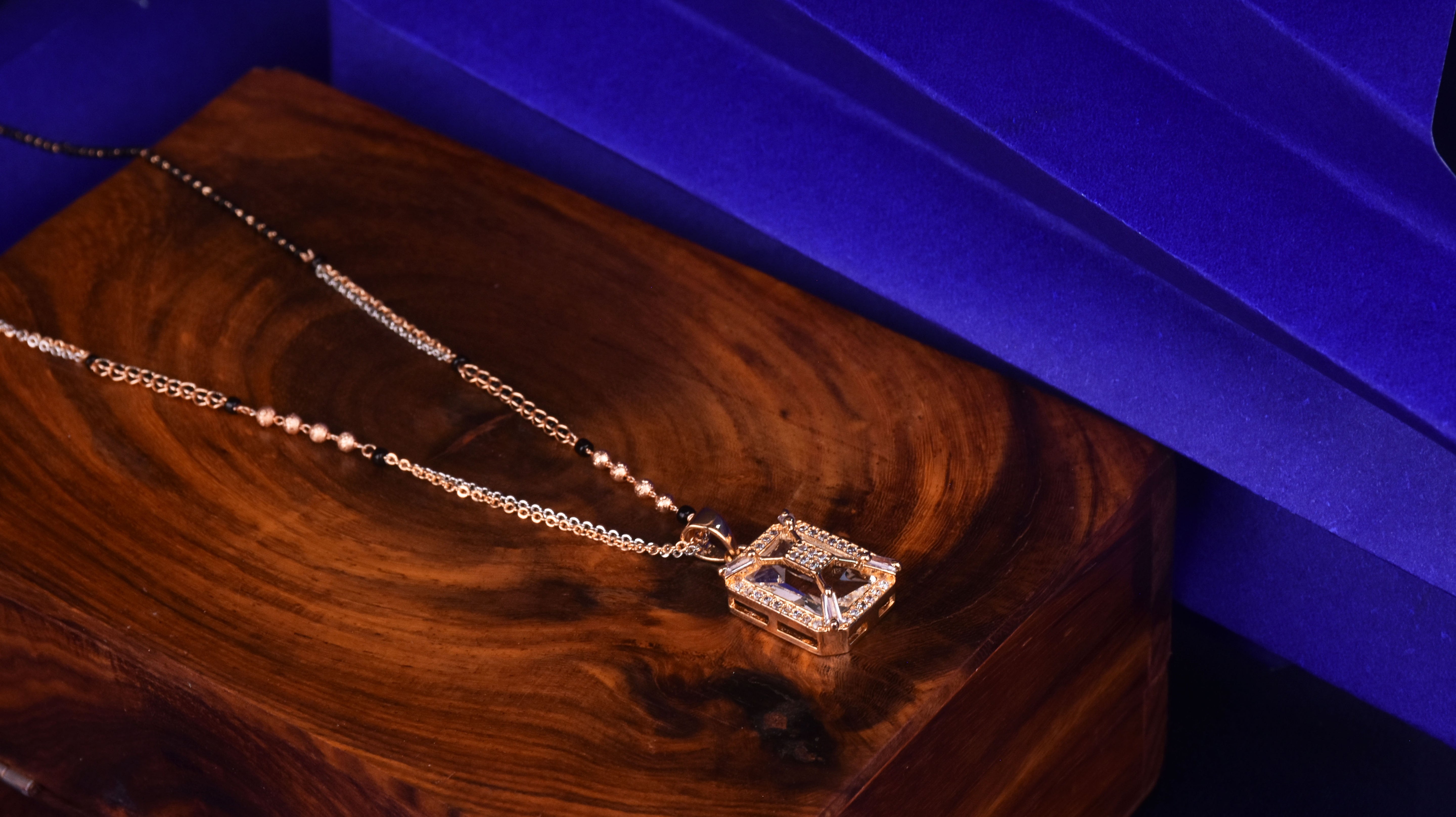 Traditional & Elegant Gold platted Diamond CZ Mangalsutra - Perfect Gift for Anniversary