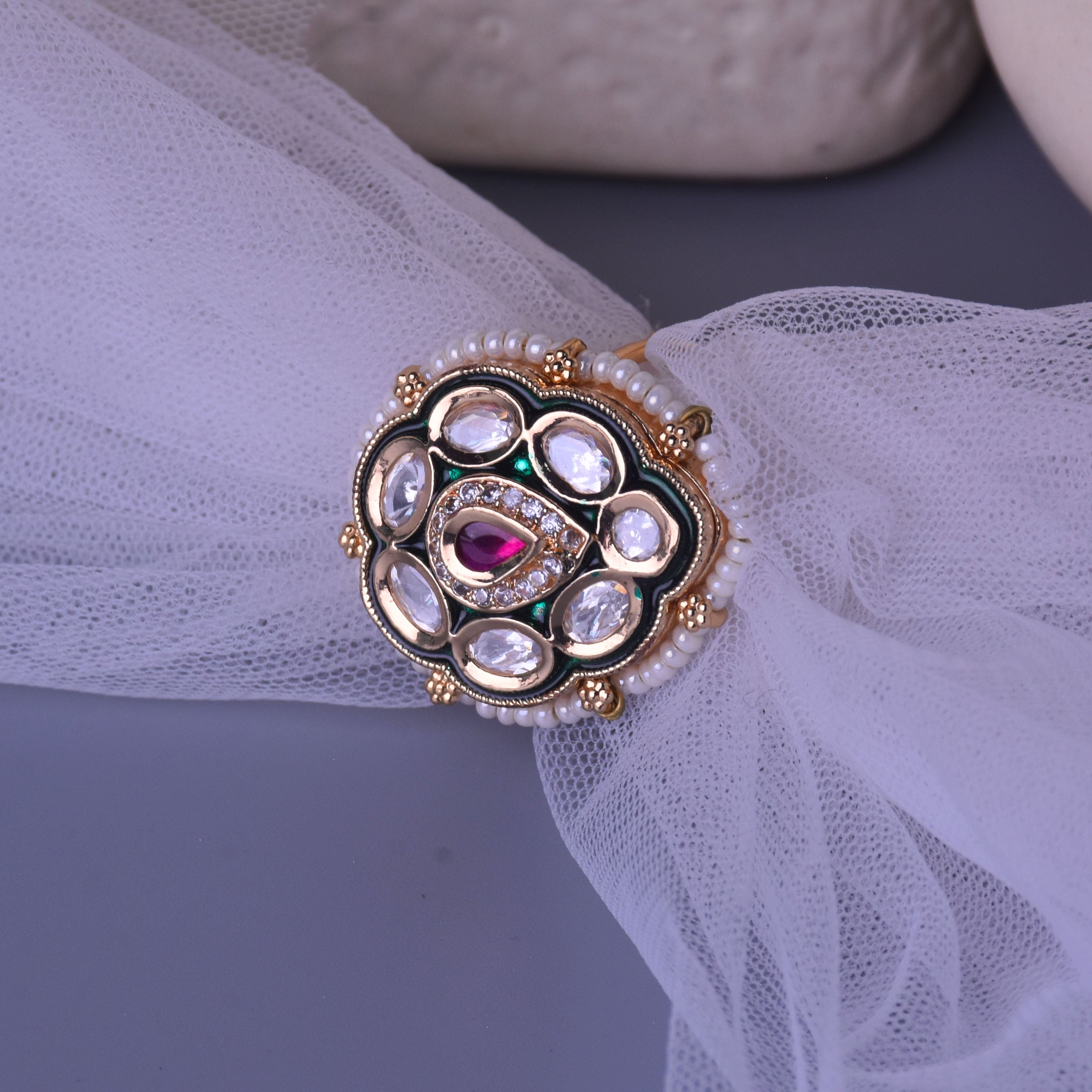 Tisha Kundan Ring