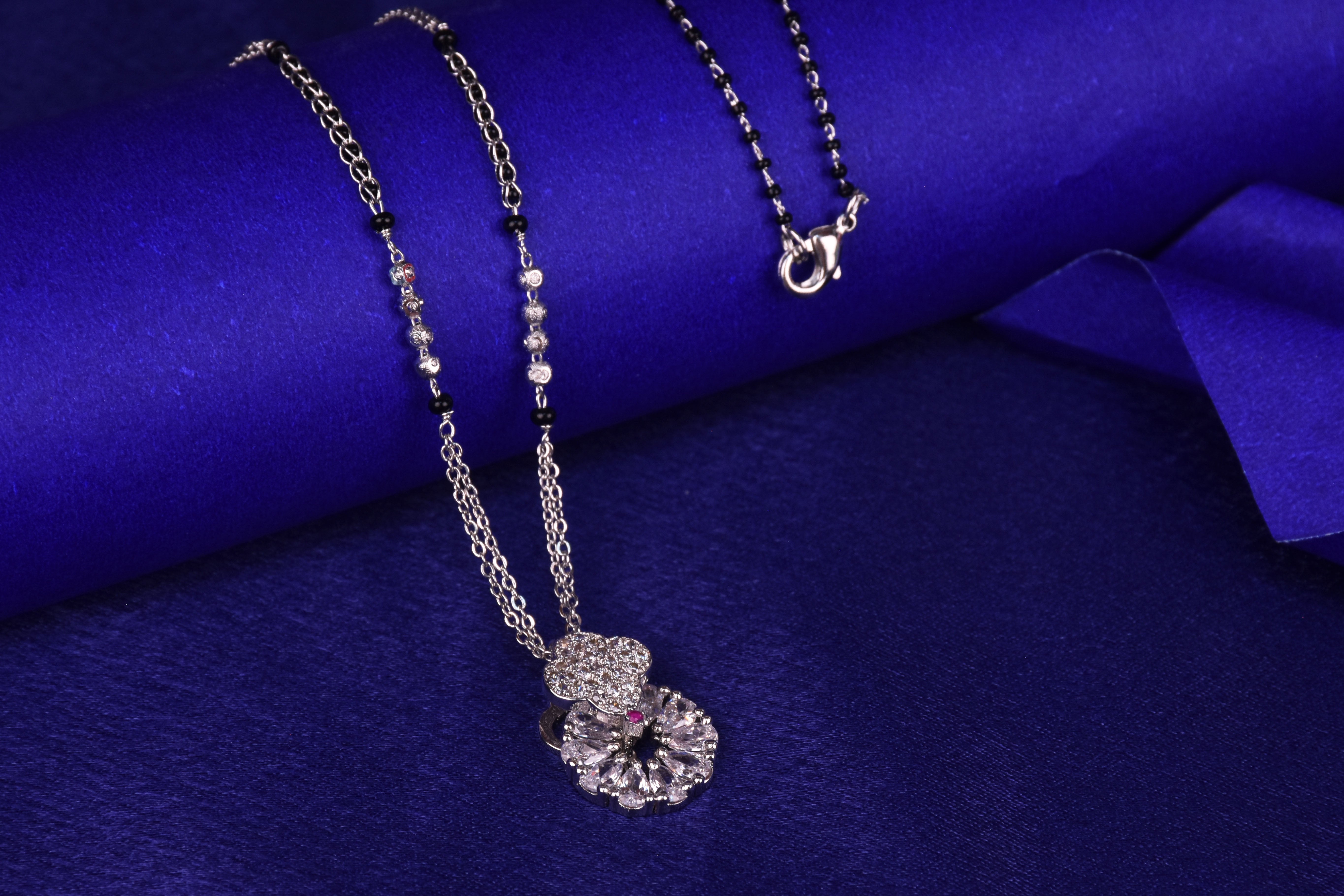 Stylish Fashion Pendant CZ stones Mangalsutra for Women & Girls