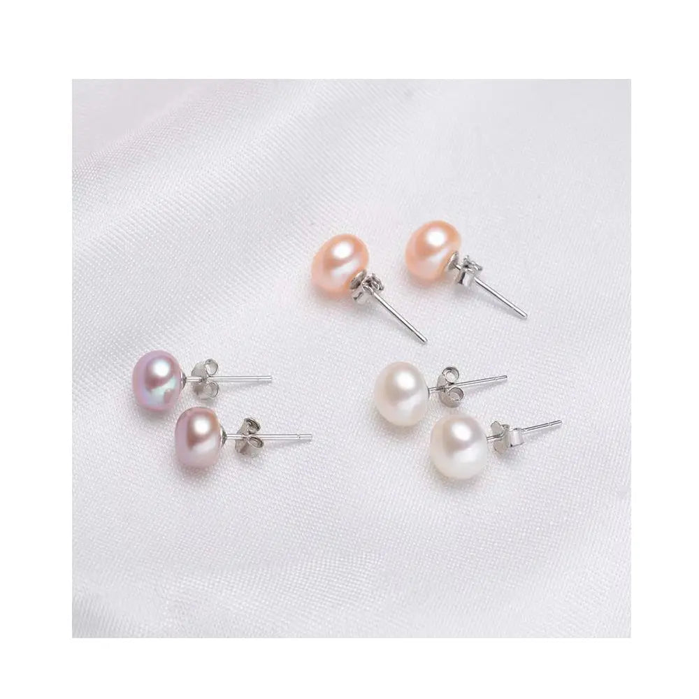 Accessories Freshwater Natural Pearl Stud Earrings